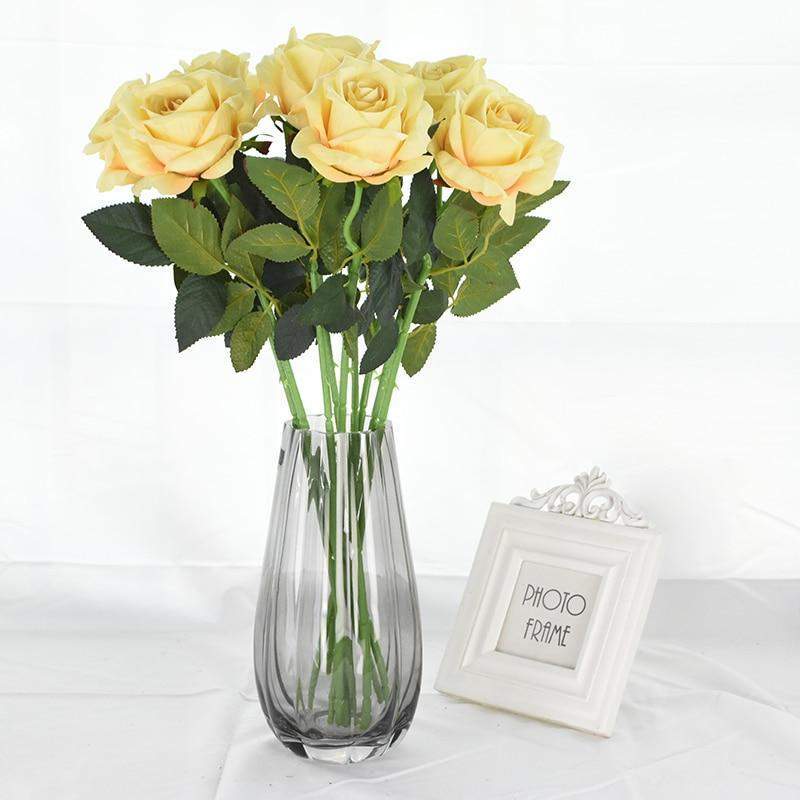 10-piece set of elegant silk roses for any occasion