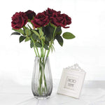 10-piece set of elegant silk roses for any occasion