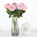 10-piece set of elegant silk roses for any occasion
