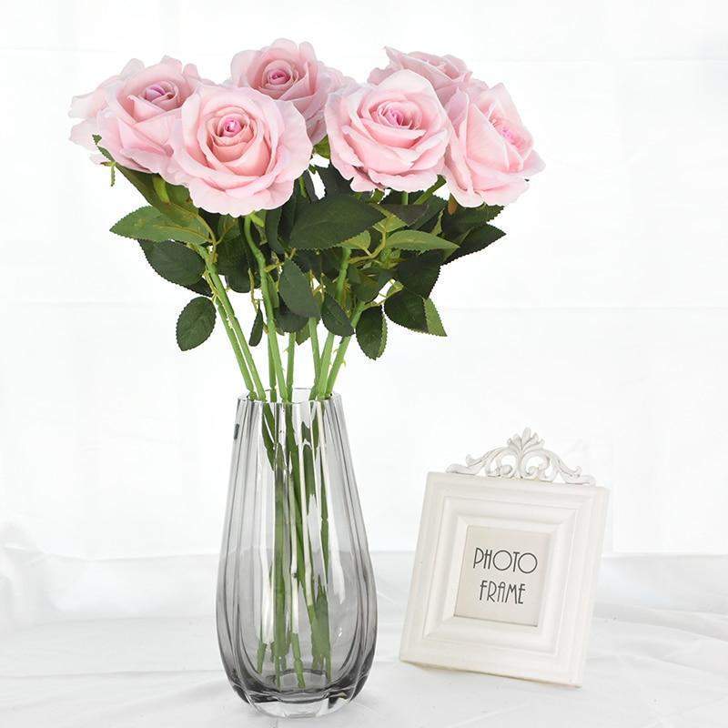 10-piece set of elegant silk roses for any occasion