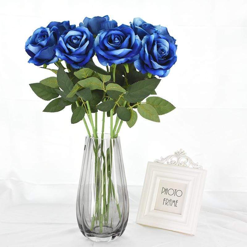 10-piece set of elegant silk roses for any occasion