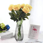 10-piece set of elegant silk roses for any occasion
