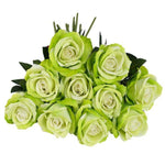 10-piece set of elegant silk roses for any occasion