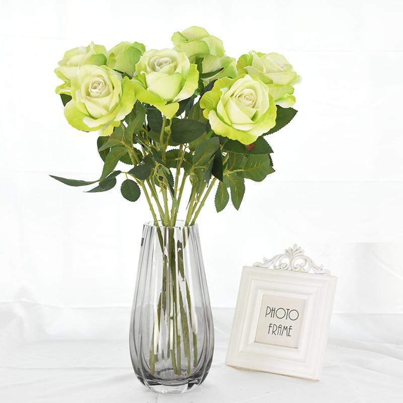 10-piece set of elegant silk roses for any occasion