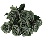 10-piece set of elegant silk roses for any occasion