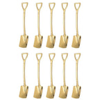10-teiliges Set eleganter Edelstahl-Kaffeelöffel