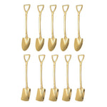 10-teiliges Set eleganter Edelstahl-Kaffeelöffel