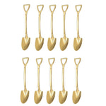 10-teiliges Set eleganter Edelstahl-Kaffeelöffel