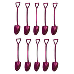 10-teiliges Set eleganter Edelstahl-Kaffeelöffel