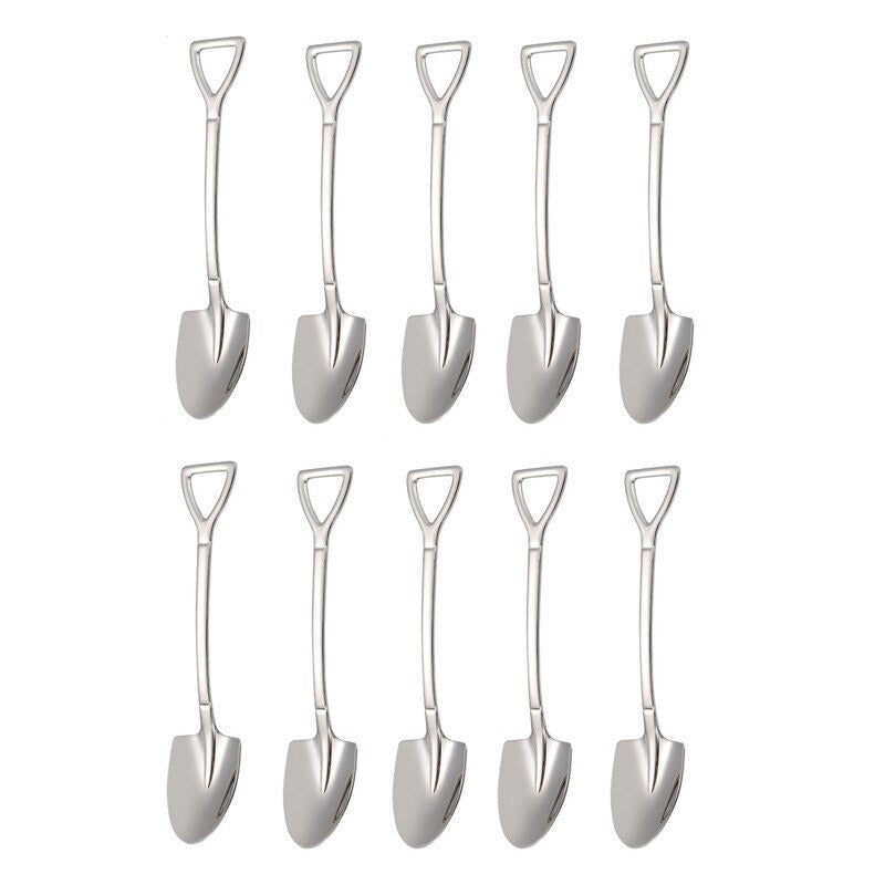 10 Stück Kaffeelöffel Set – Dessertlöffel und Teelöffel zum Rühren