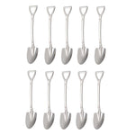 10-teiliges Set eleganter Edelstahl-Kaffeelöffel