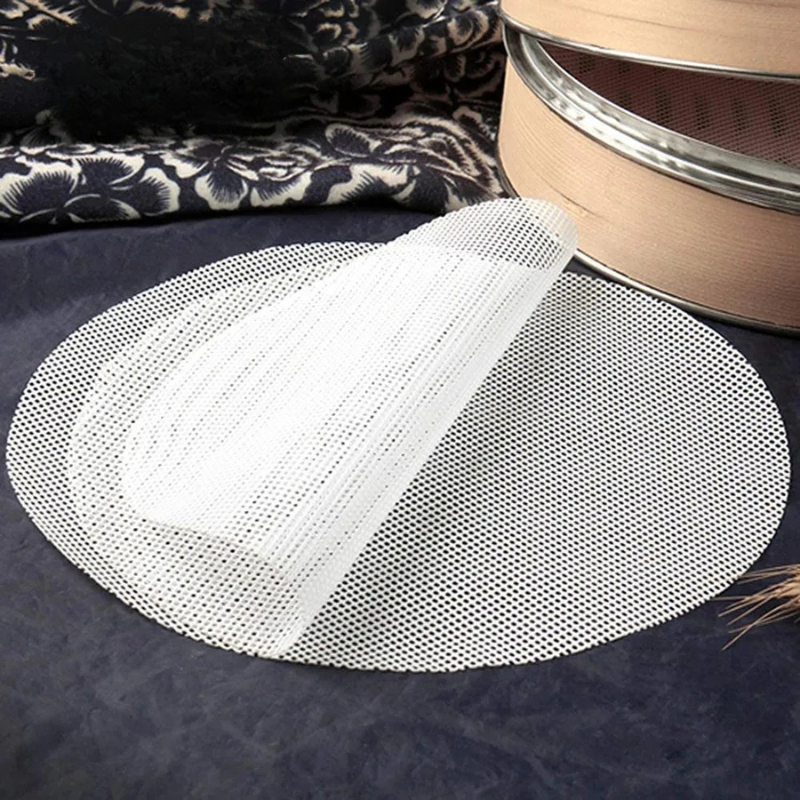 10 Pcs Reusable Round Silicone Steamer Mat Non-stick