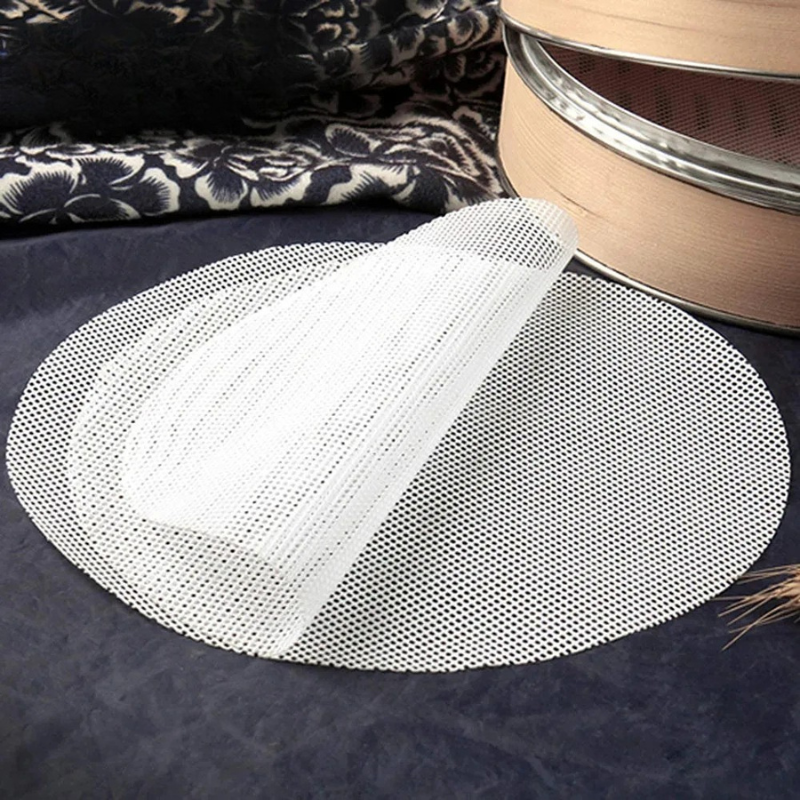 10 Pcs Reusable Round Silicone Steamer Mat Non-stick