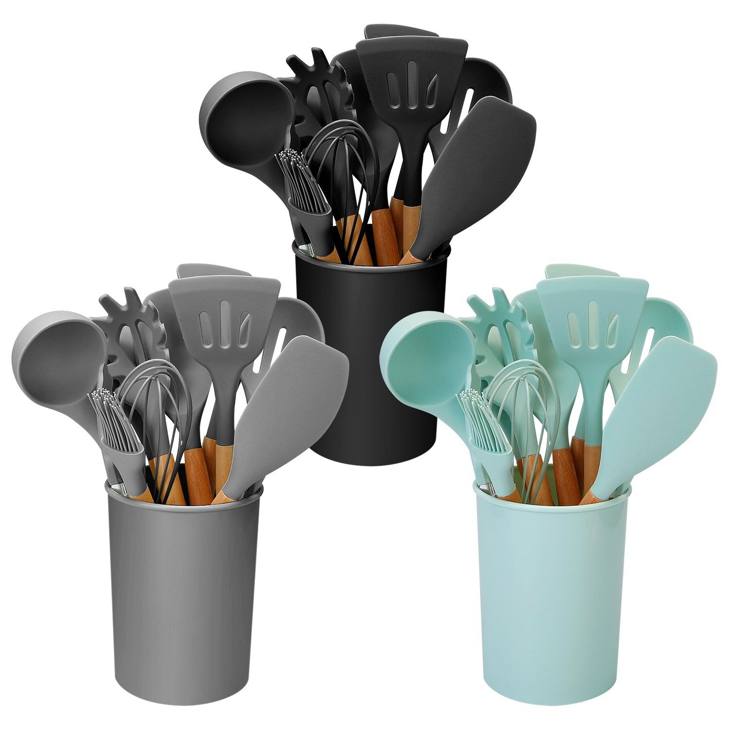 Praktisches 11-teiliges Silikon Küchenutensilien Set