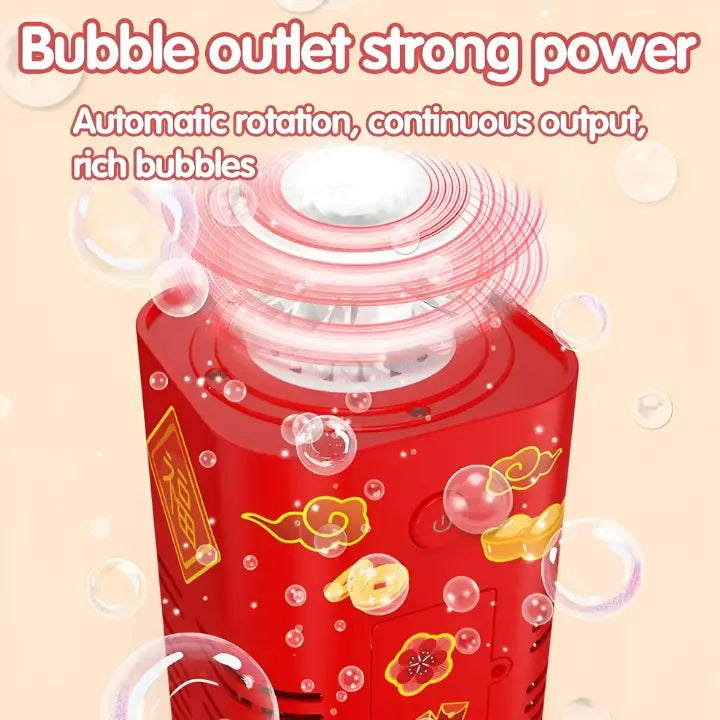 Colorful Bubble Machine with LED Lights – Battery-operated for Outdoor Use