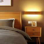 Elegante Wandlampe aus Holz mit LED – Minimalistische Lichtquelle für Ihr Zuhause