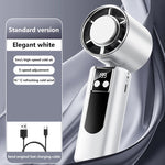 CoolBreeze Handventilator mit Kühlfunktion | USB-betrieben | Digitalanzeige | 3 Geschwindigkeitsmodi