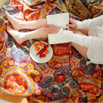 Refreshing Boho Reversible Blanket made from 100% Cotton