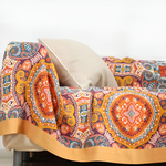Refreshing Boho Reversible Blanket made from 100% Cotton