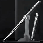 Stability-supporting cane for automatic self-defense