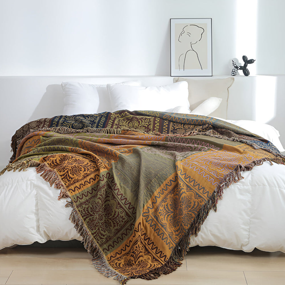 Boho Tassel Blanket for a Cozy Home