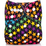 Cloth diaper for babies with snaps and removable insert