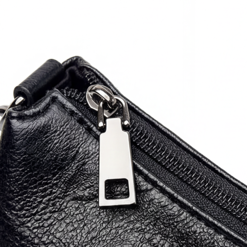 Comfortable faux leather shoulder bag – 3 compartments