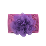 Headband for newborns and toddlers - Soft hairband with flower