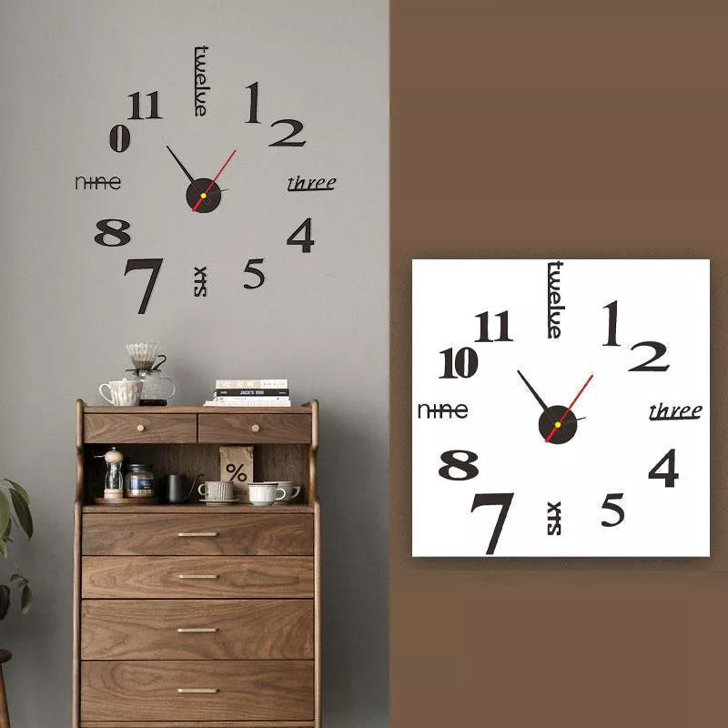 Moderne wanduhr ohne die – DIY Uhr für individuelles Design