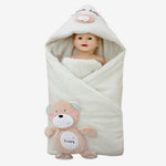 Hooded Swaddle Blanket for Babies – Cozy Sleeping Bag for Newborns