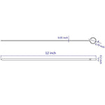 12" Premium Edelstahl Grillspieße für BBQ – 12 Stück Set