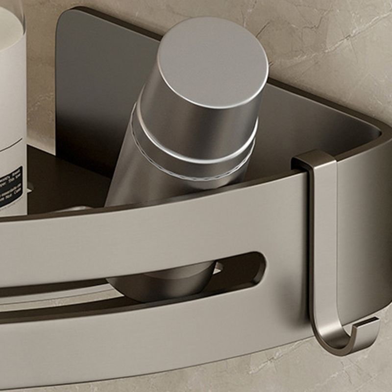 Stylish Aluminum Bathroom Shelf Set in Gray for Your Bathroom