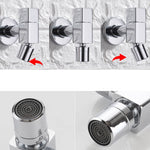Elegant wall-mounted faucet with knob handle made of solid brass