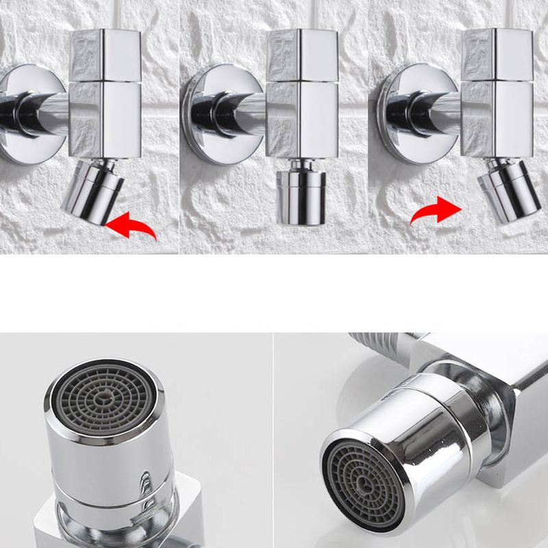 Elegant wall-mounted faucet with knob handle made of solid brass