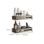 Stylish Aluminum Bathroom Shelf Set in Gray for Your Bathroom