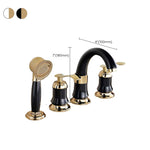 Elegant Deck-Mounted Bathtub Faucet for Modern Bathroom