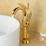 Elegant single-lever bathroom faucet in various colors