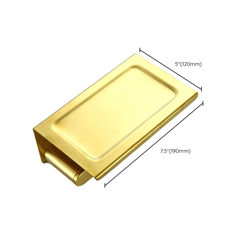 Elegant bathroom set with golden towel holders
