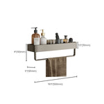 Stylish Aluminum Bathroom Shelf Set in Gray for Your Bathroom
