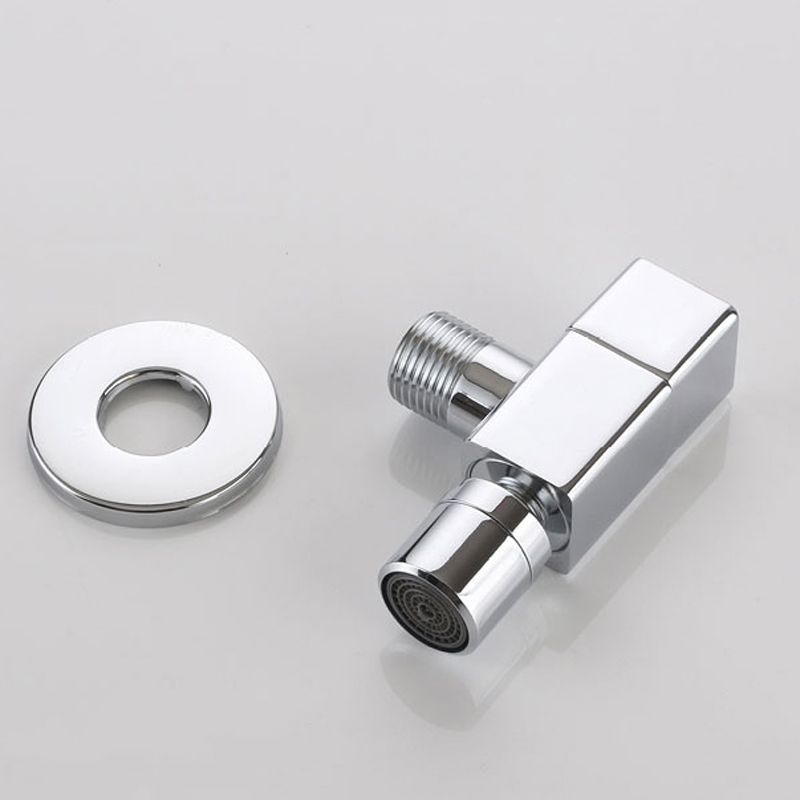 Elegant wall-mounted faucet with knob handle made of solid brass