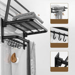 Elegant Bathroom Accessory Set in Matte Black