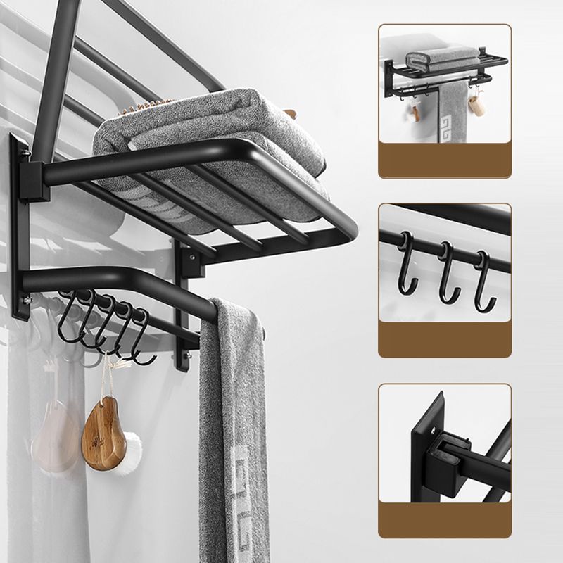 Elegant Bathroom Accessory Set in Matte Black