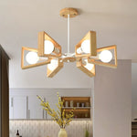 Wooden Sputnik Lamp for a Modern Living Ambiance