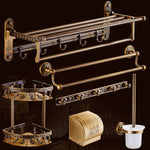 Elegant Metal Bathroom Accessory Set for Stylish Spaces