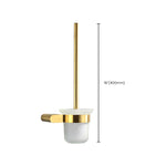 Elegant bathroom set with golden towel holders