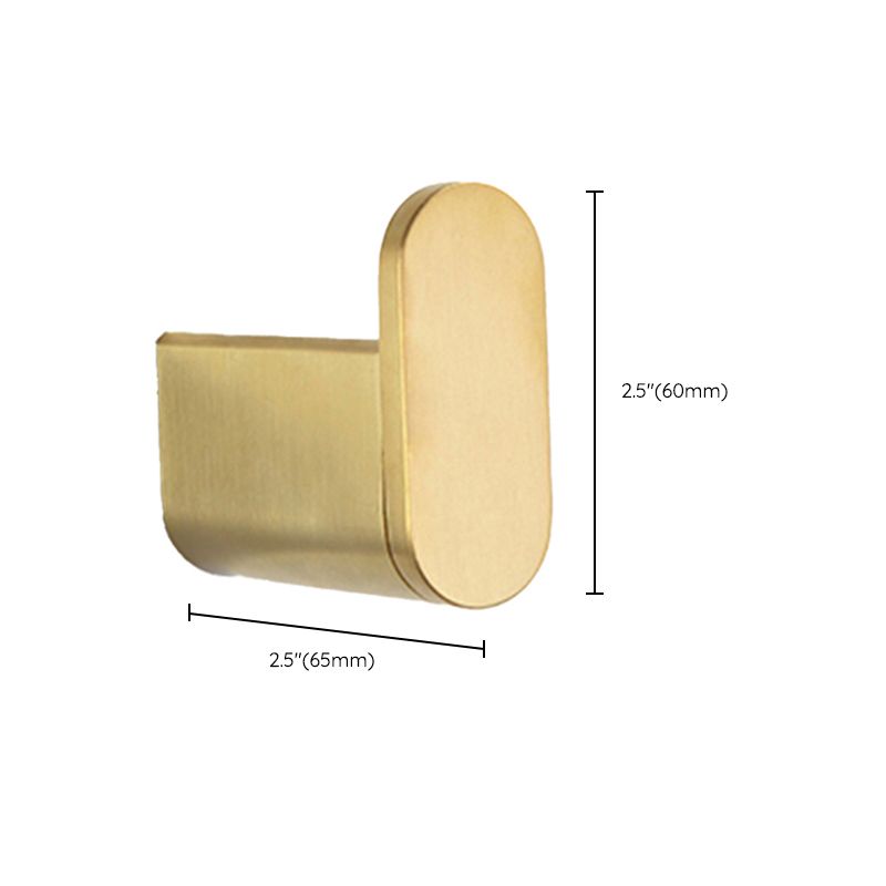 Elegant bathroom set with golden towel holders