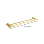 Elegant bathroom set with golden towel holders