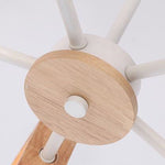 Wooden Sputnik Lamp for a Modern Living Ambiance