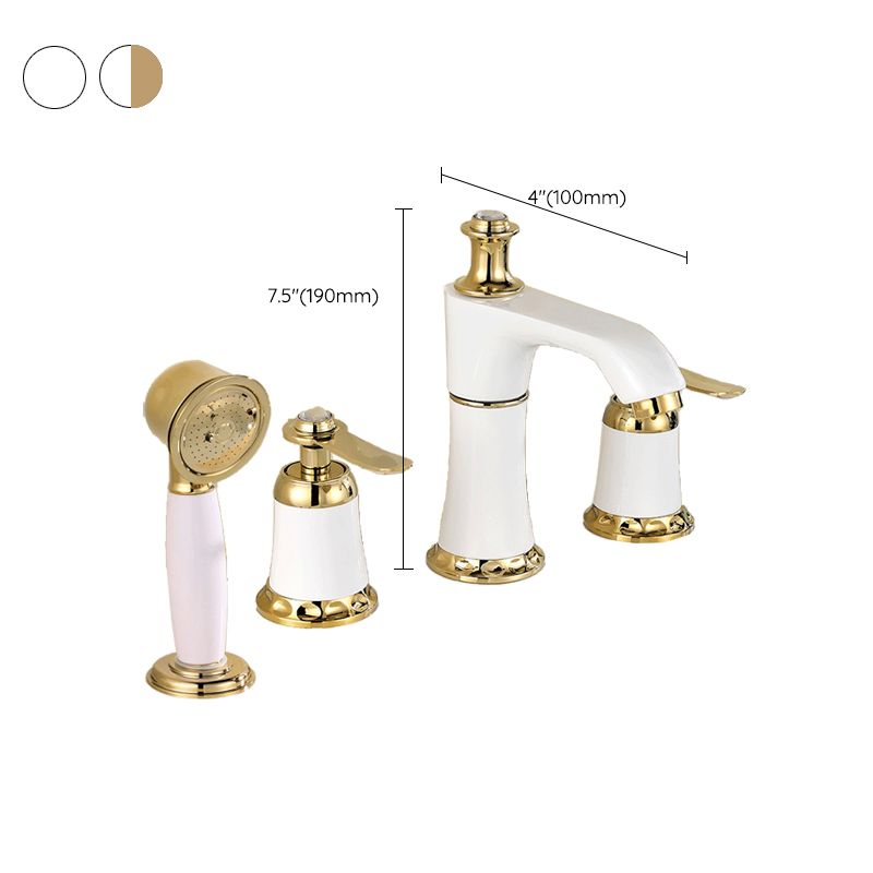 Elegant Deck-Mounted Bathtub Faucet for Modern Bathroom
