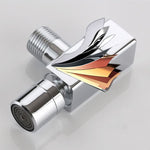 Elegant wall-mounted faucet with knob handle made of solid brass